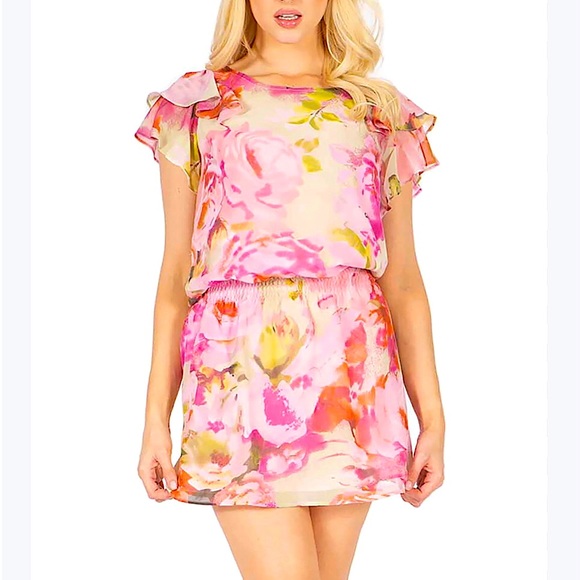 Vertigo Paris Dresses & Skirts - VERTIGO Paris Secret Garden Bottle Me Up Ruffle Dress